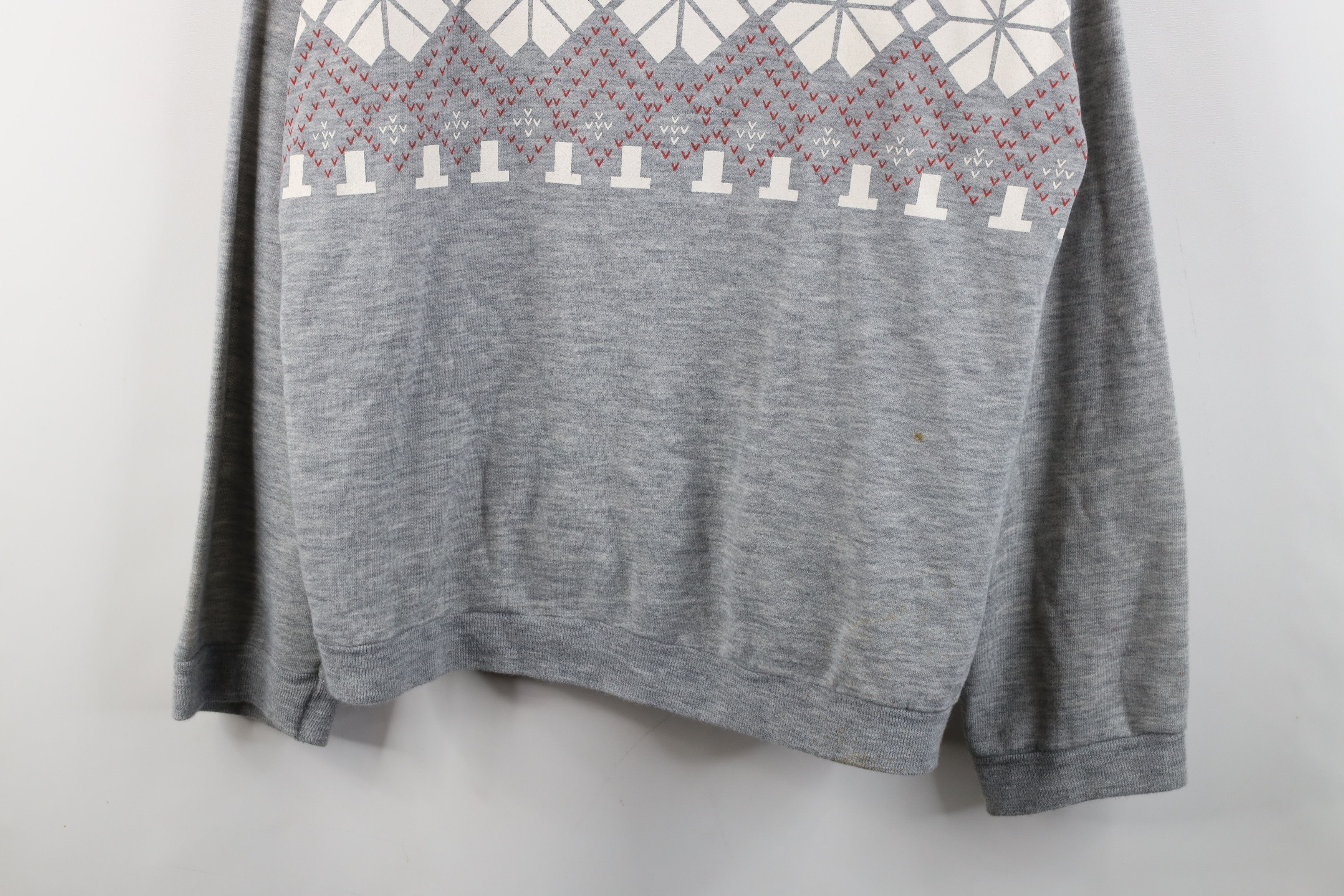 Vintage Vintage 70s 80s Streetwear Christmas Geometric Sweatshirt Size XL / US 12-14 / IT 48-50 - 3 Thumbnail
