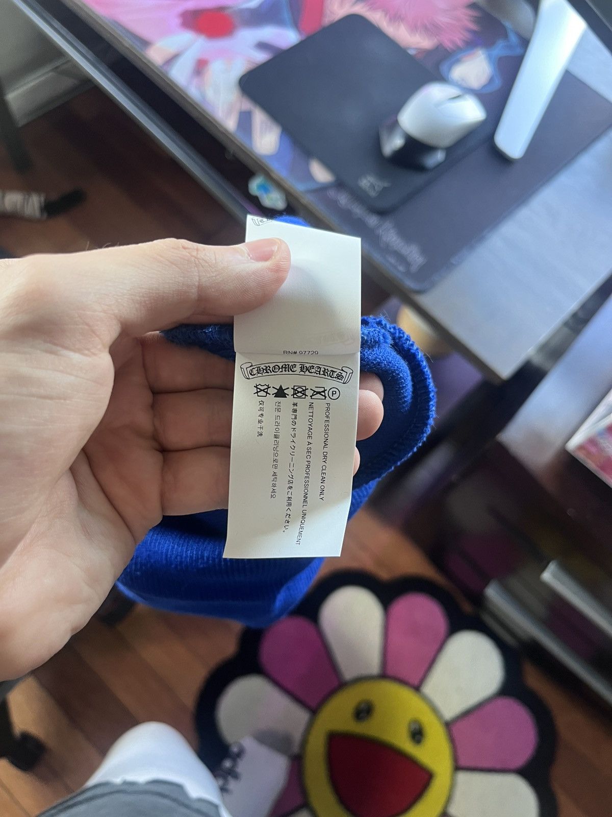 Chrome Hearts Chrome Hearts Blue Watch Cap Beanie Size ONE SIZE - 4 Thumbnail