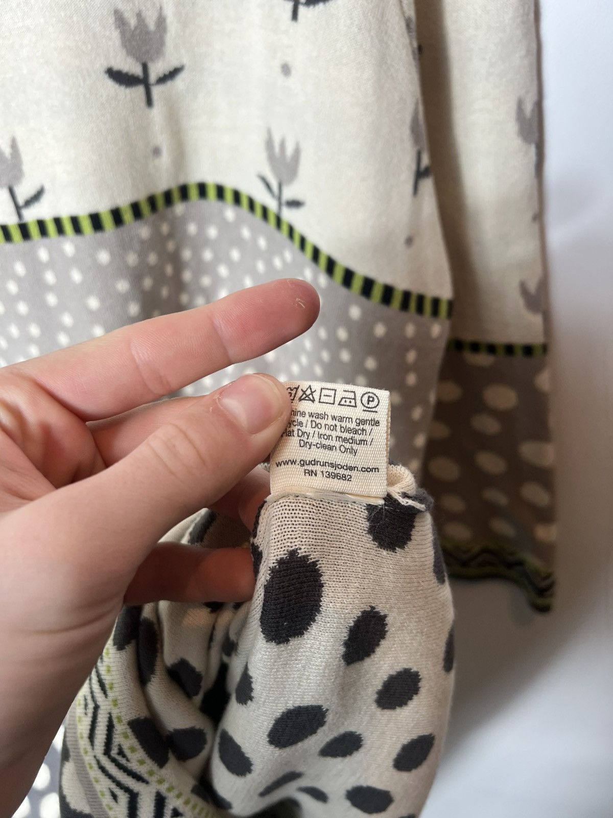 Gudrun Sjoden Vintage Gudrun Sjoden Knitted Dress 100 % Organic Cotton Size L / US 10 / IT 46 - 8 Thumbnail