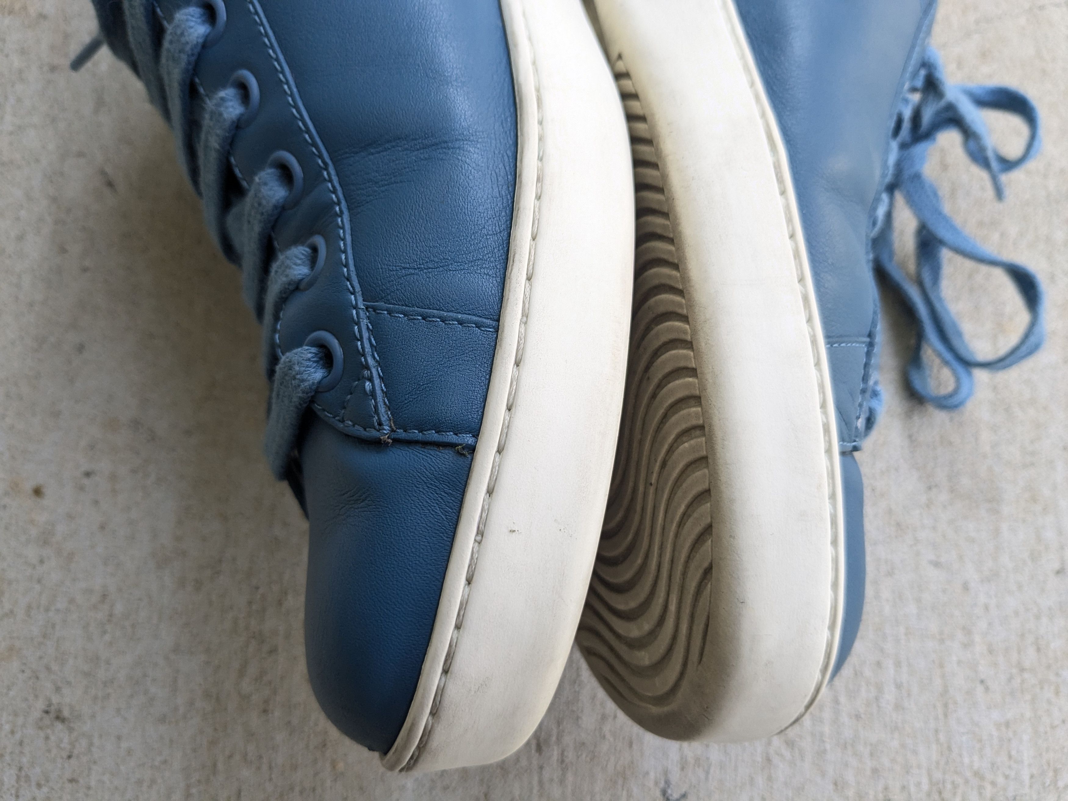 Gucci Gucci Ace Sneakers 8 Interlocking G Leather Blue Orange Size US 8 / EU 41 - 13 Thumbnail