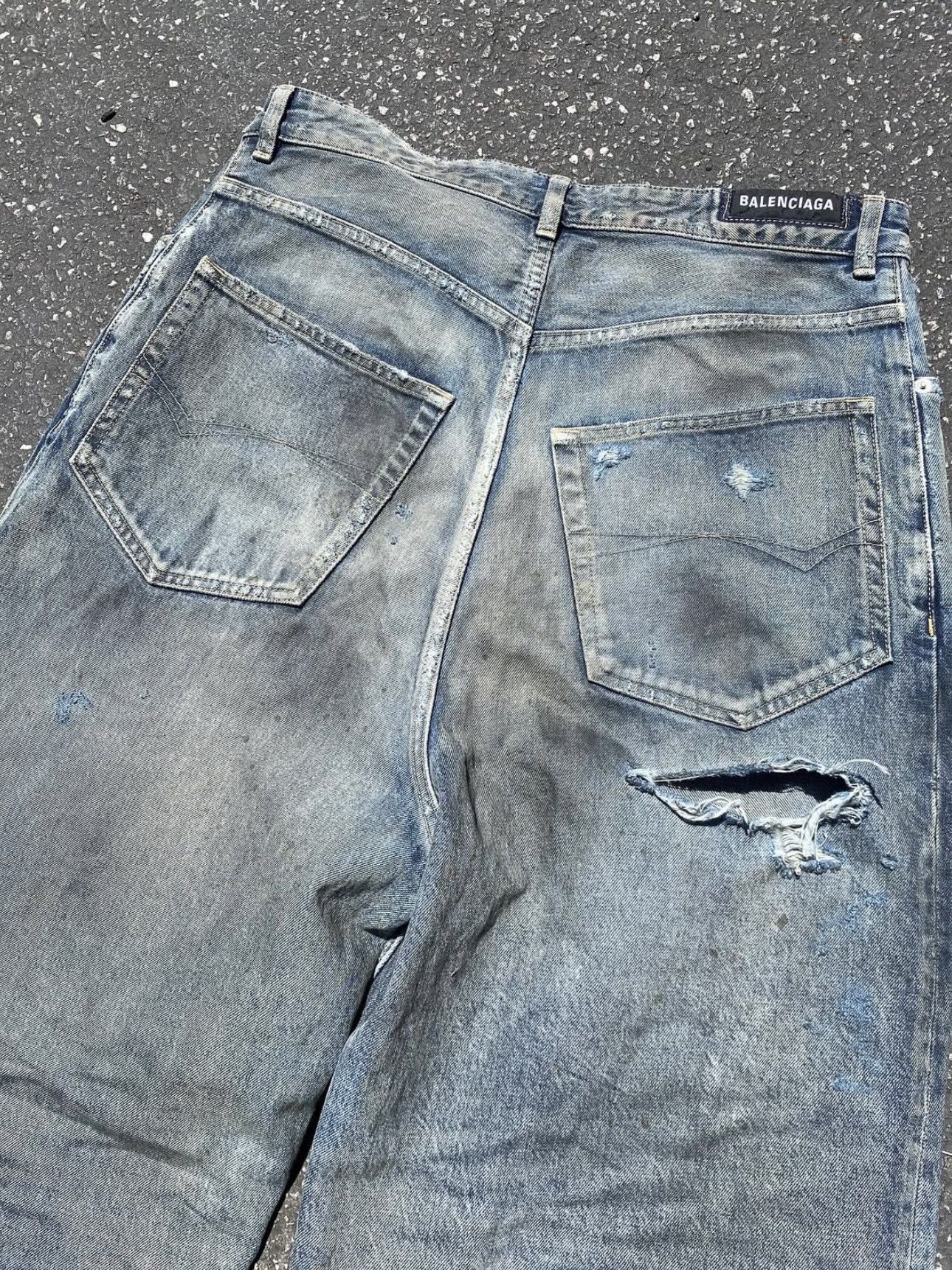Balenciaga Balenciaga Oil Spill Jeans Size US 30 / EU 46 - 5 Thumbnail