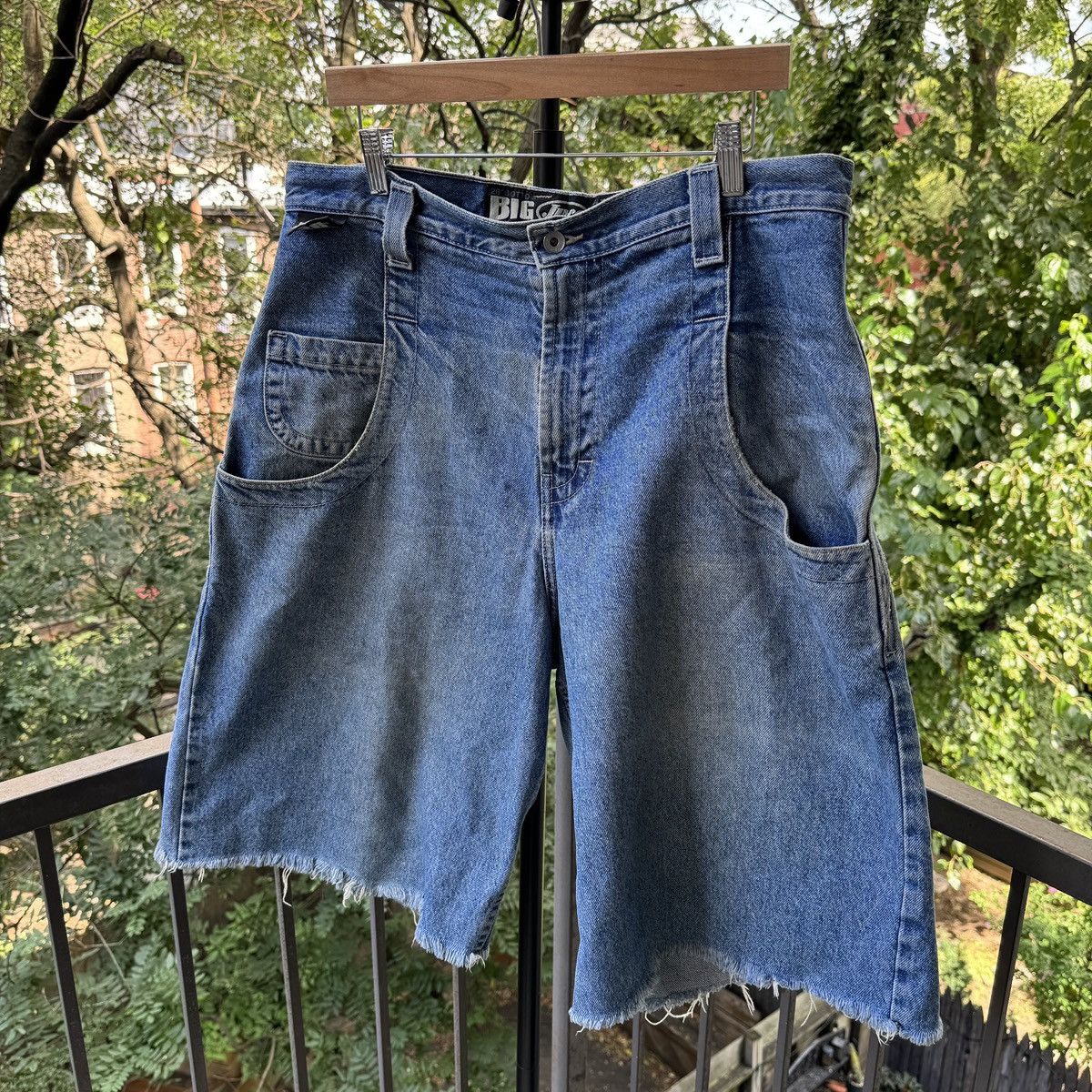 JNCO 90s JNCO Big Rig Shorts Thrashed Faded ERD Skater Grunge Size US 36 / EU 52 - 5 Thumbnail