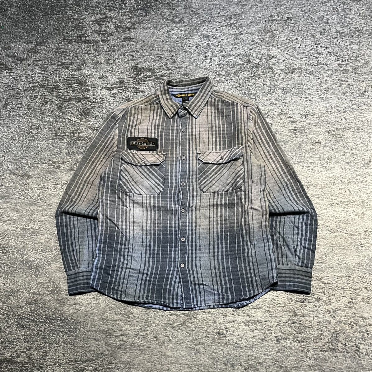 Harley Davidson Vintage Harley Davidson Schematic Plaid Button Up Longsleeve Size US L / EU 52-54 / 3 - 1 Thumbnail
