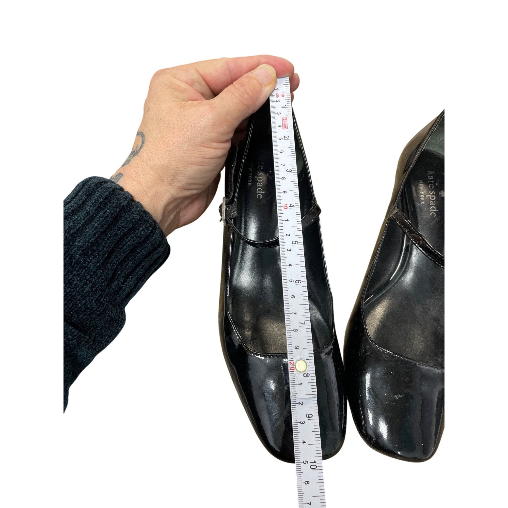 Kate Spade Kate Spade NY Wms Black Patent Leather Mary Jane Heels Glit Size US 8 / IT 38 - 13 Thumbnail