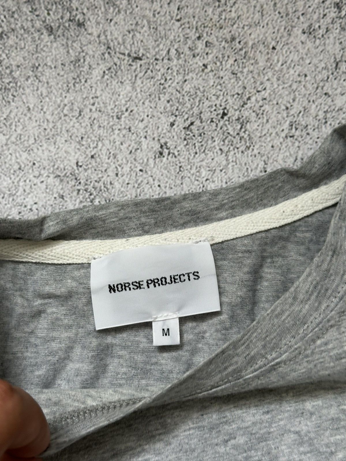 Norse Projects Norse Project Gray T-shirt Centre Logo Size US M / EU 48-50 / 2 - 7 Thumbnail