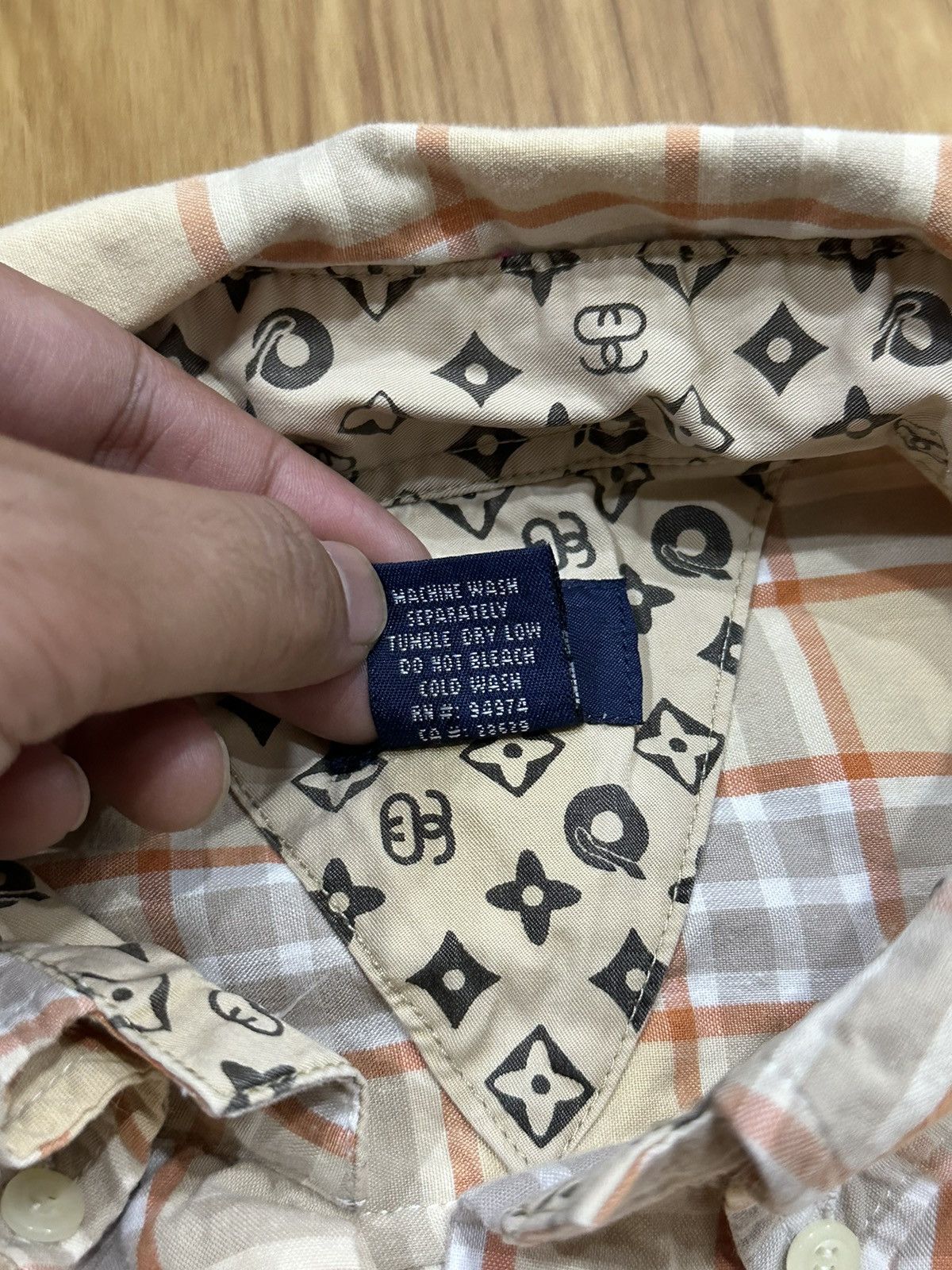 Stussy 1990-Vintage Stussy Burberry NovaCheck Monogram Shirt Size US L / EU 52-54 / 3 - 8 Thumbnail