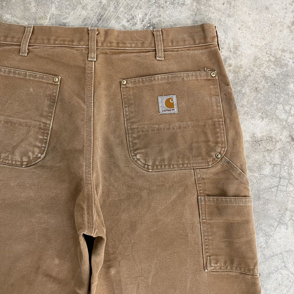 Carhartt Vintage Carhartt Double Knee Tan Dirty Carpenter Pants Size US 33 - 16 Thumbnail