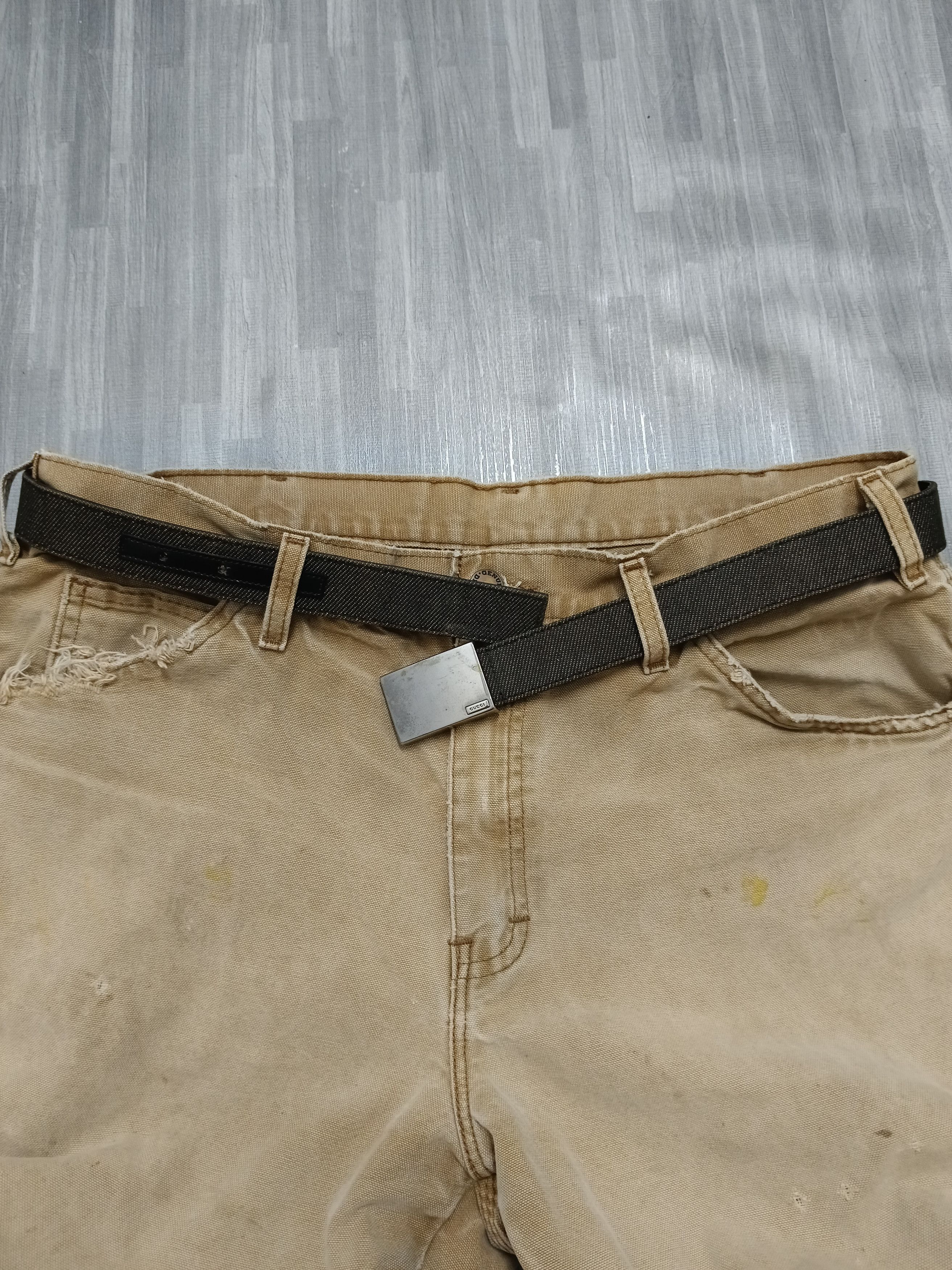 Gucci Gucci Archive Silver Plaque Buckle Belt Size ONE SIZE - 2 Thumbnail