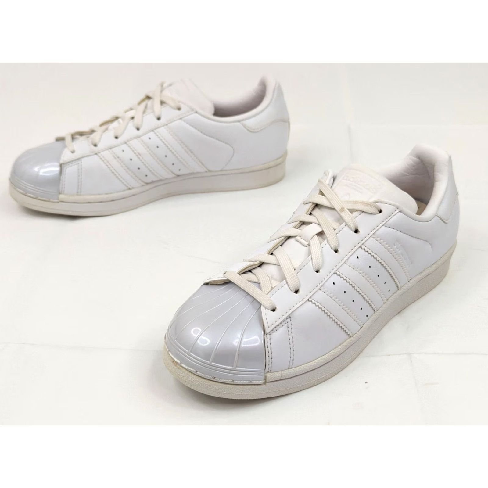Adidas Adidas Originals Classics White Pearl Gloss Toe Cap Women 6.5 BB0683 All Over Size ONE SIZE - 7 Thumbnail