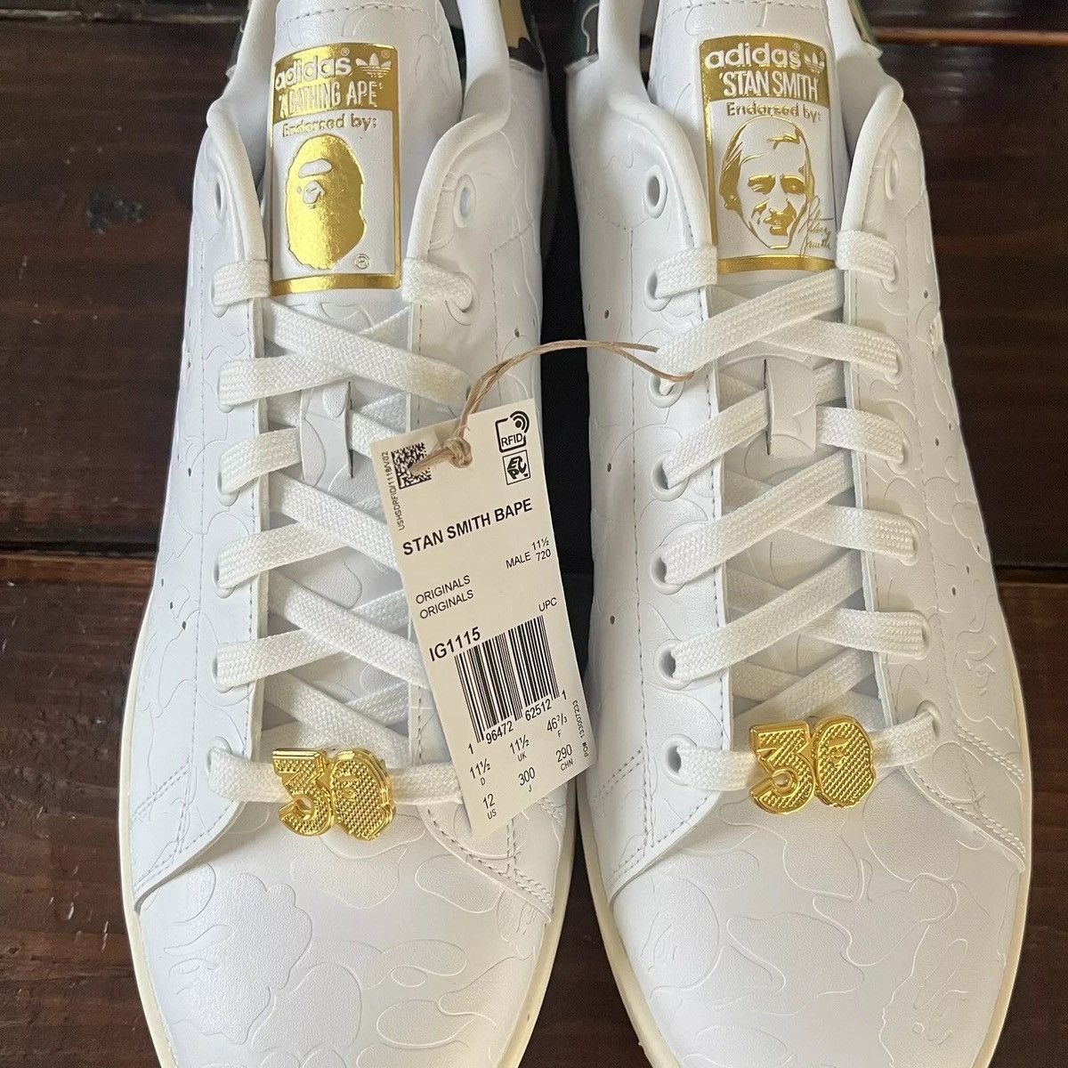 Adidas Adidas x Bathing Ape BAPE Stan Smith 30th Anniversary Shoes Size US 12 / EU 45 - 4 Thumbnail