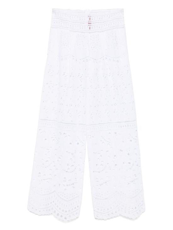 Ermanno Scervino ERMANNO SCERVINO Women Straight Pants D464P601 RXT10601 White Size 30" / US 8 / IT 44 - 1 Thumbnail