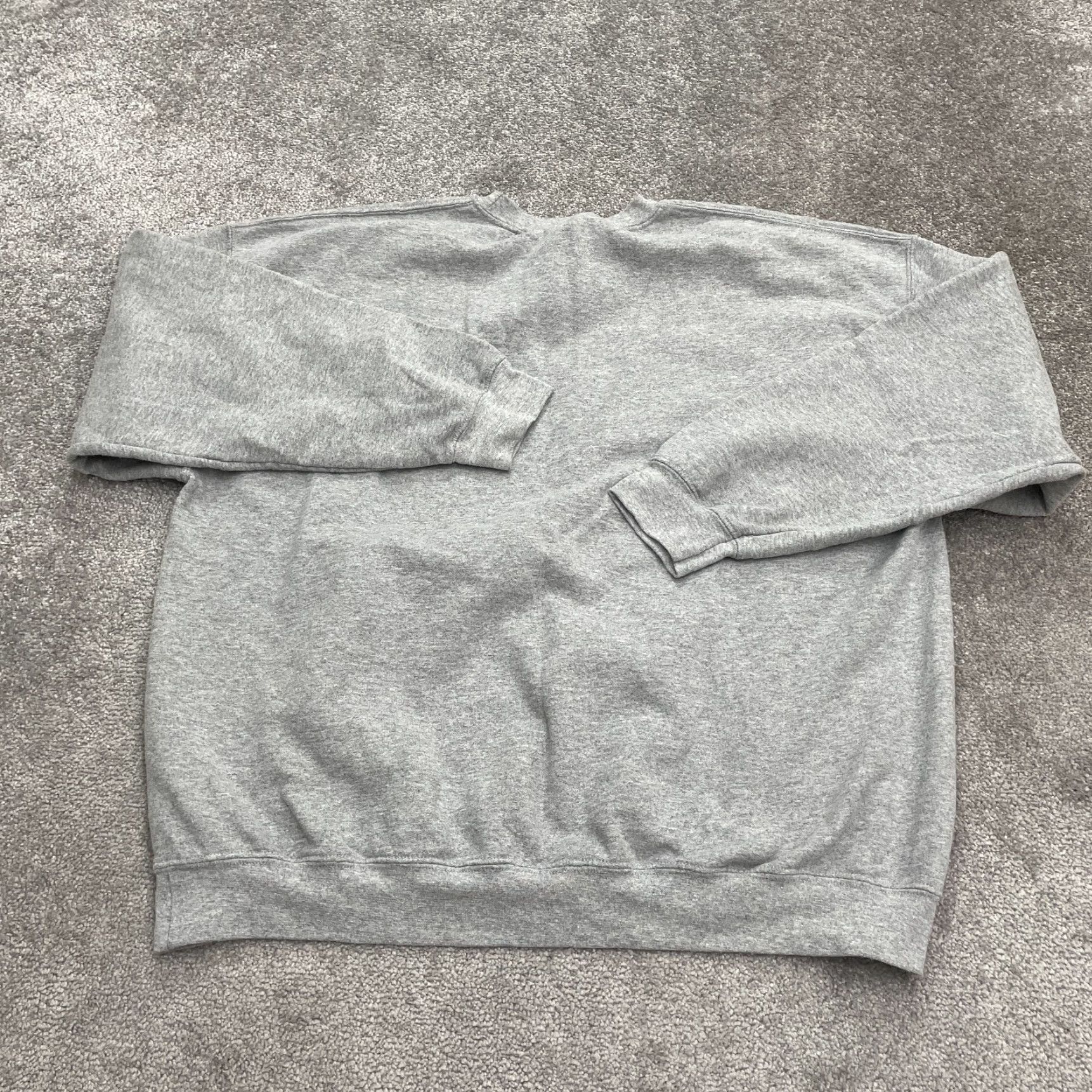 Gildan Gildan Heavy Blend Pullover Sweatshirt Mens 2XL Gray Fleece Crew Neck Graphic Shirt Size US XXL / EU 58 / 5 - 2 Thumbnail