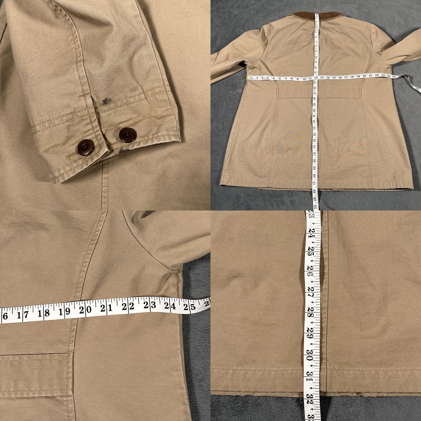 Vintage VINTAGE L.L.Bean Jacket Mens XL Khaki Barn Coat Canvas Field Lined Coat Size US XL / EU 56 / 4 - 8 Thumbnail