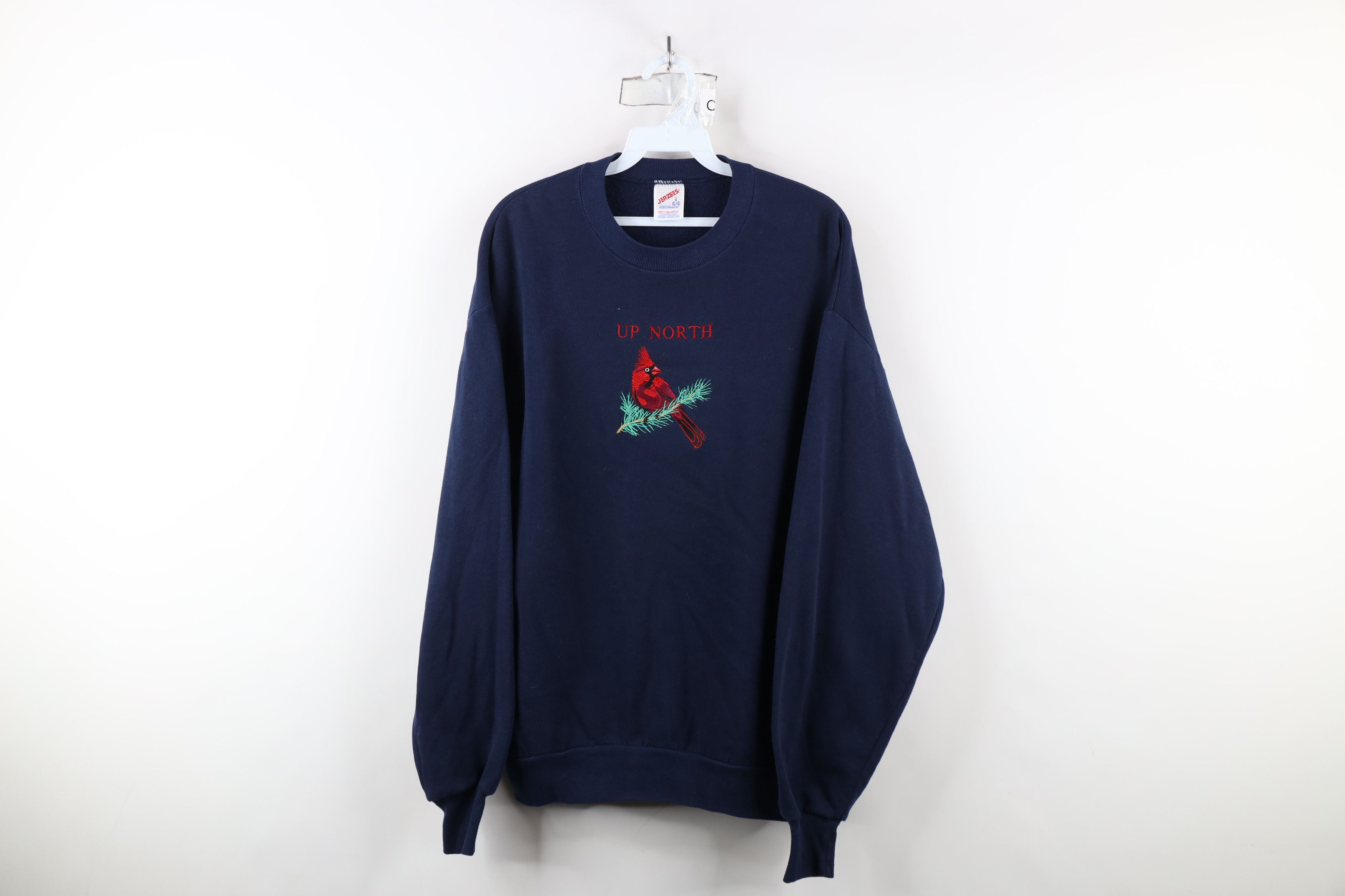 Vintage Vintage 90s Streetwear Up North Cardinal Bird Sweatshirt USA Size L / US 10 / IT 46 - 1 Thumbnail