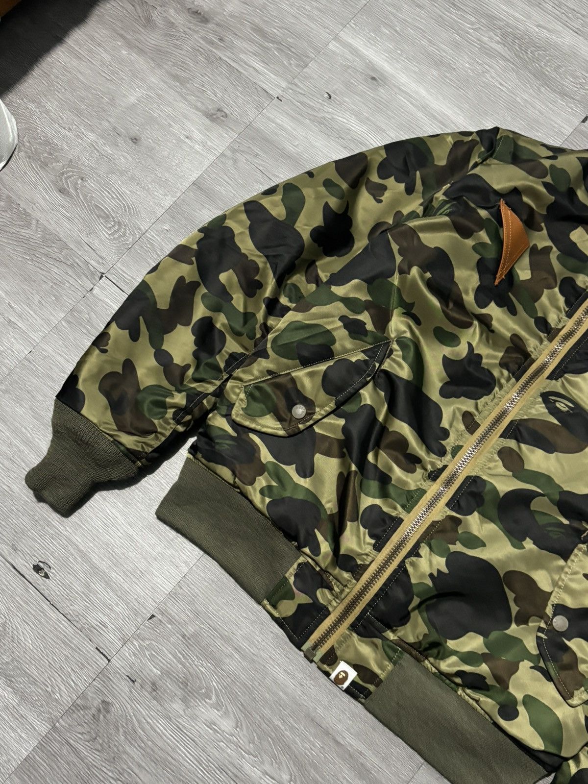 Bape Bape - First Camo Flight Jacket Size US M / EU 48-50 / 2 - 3 Thumbnail
