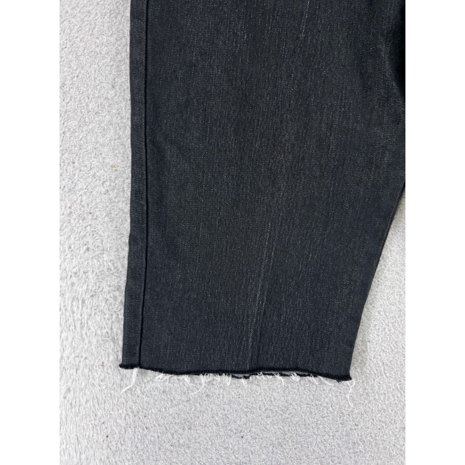 Gloria Vanderbilt Gloria Vanderbilt Shorts Womens 14 Black Cutoff Denim Jean Cotton Blend 32x13 Size 36" / US 14 / IT 50 - 3 Thumbnail
