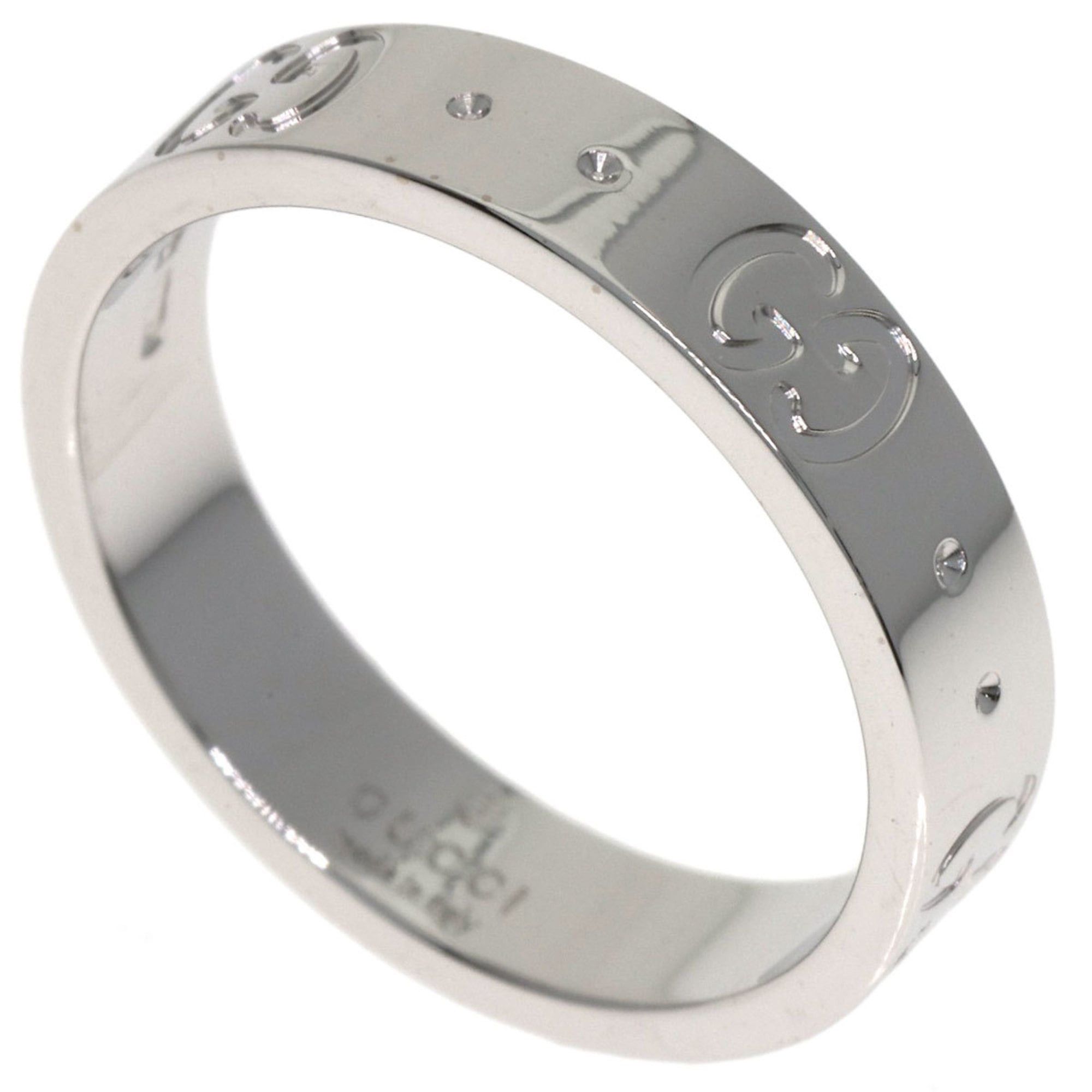 Gucci Gucci Icon #9 Ring, 18K White Gold, Women's GUCCI Size ONE SIZE - 1 Thumbnail