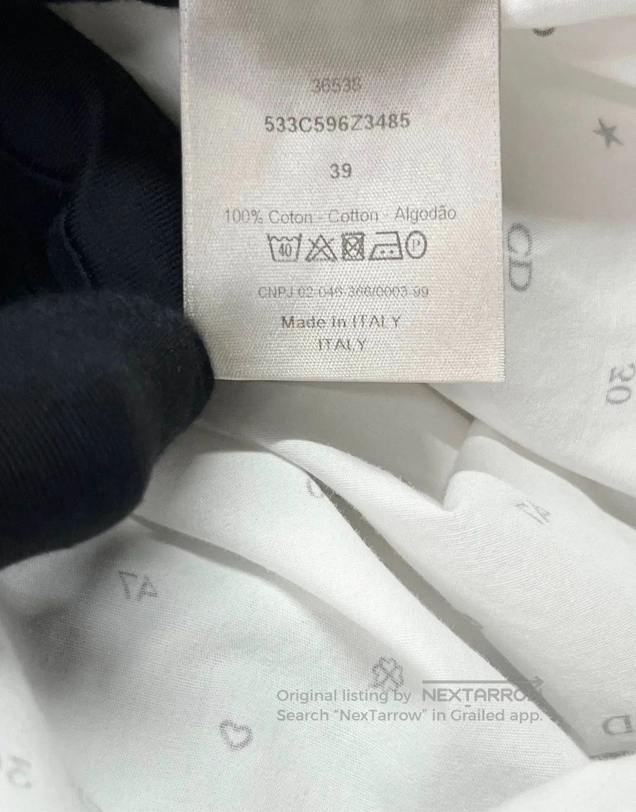 Dior Dior White Logo Hidden Button Shirt Jacket. Size US M / EU 48-50 / 2 - 4 Thumbnail