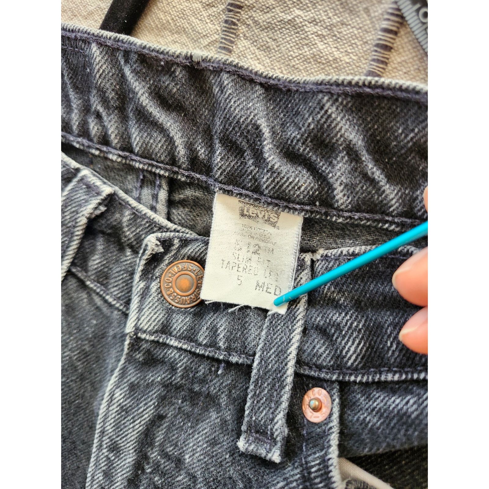 Levi's Vintage 1980s Levi's 512 Mom Jeans Sz XS-S Size 25" / US 0 / IT 36 - 7 Thumbnail
