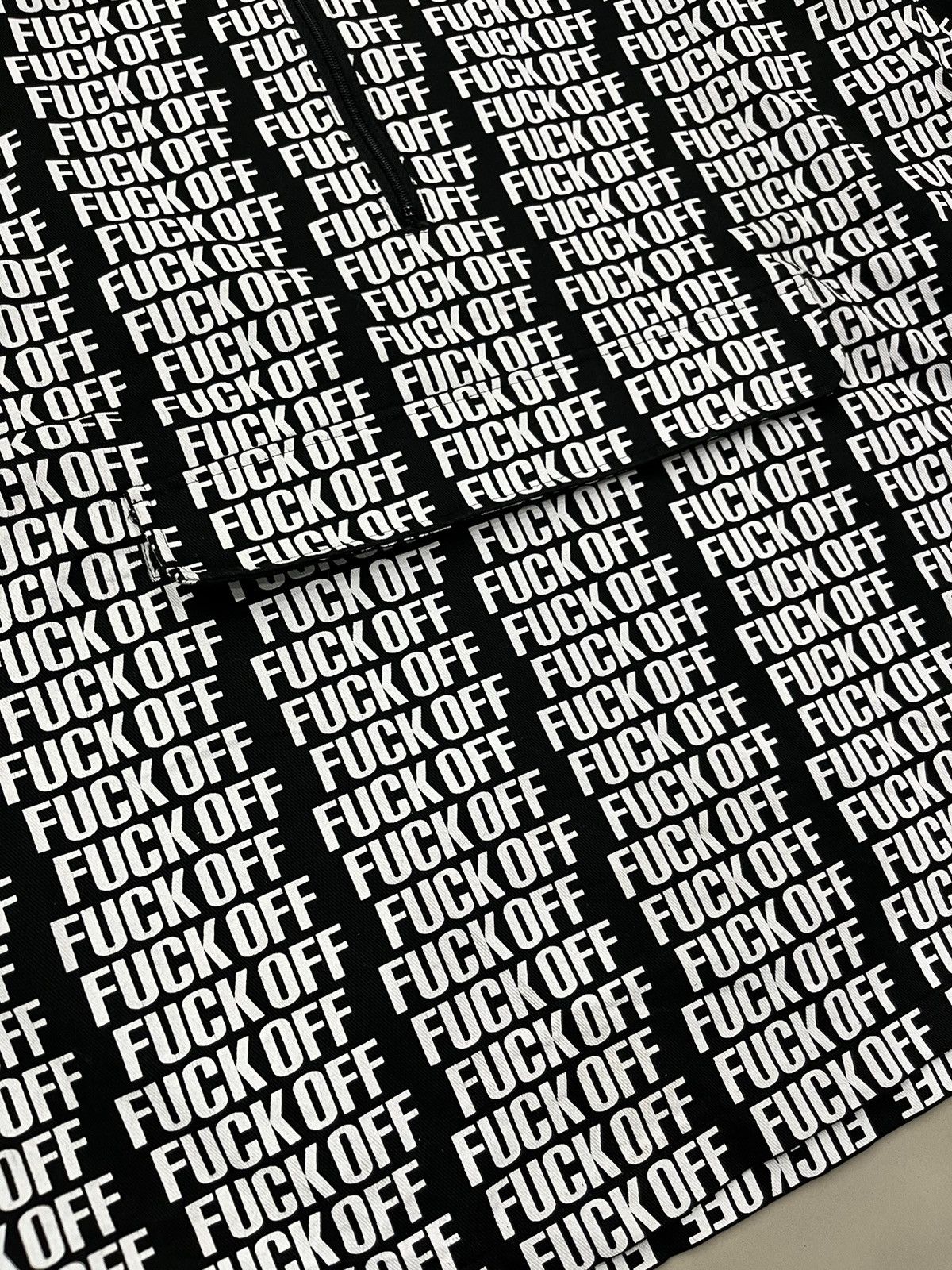 Japanese Brand Worldwide Bastard Fuck Off Script Fullprint Anorak Size US M / EU 48-50 / 2 - 2 Thumbnail