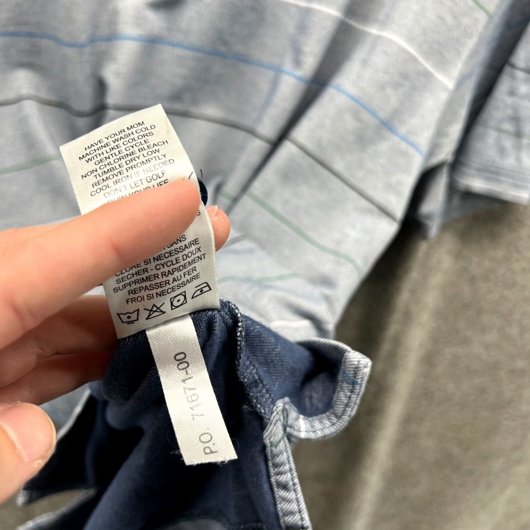 TravisMathew VINTAGE: No Travis Mathew Polo Shirt Men XL Gray Green Striped Cotton Golf Size US XL / EU 56 / 4 - 5 Thumbnail