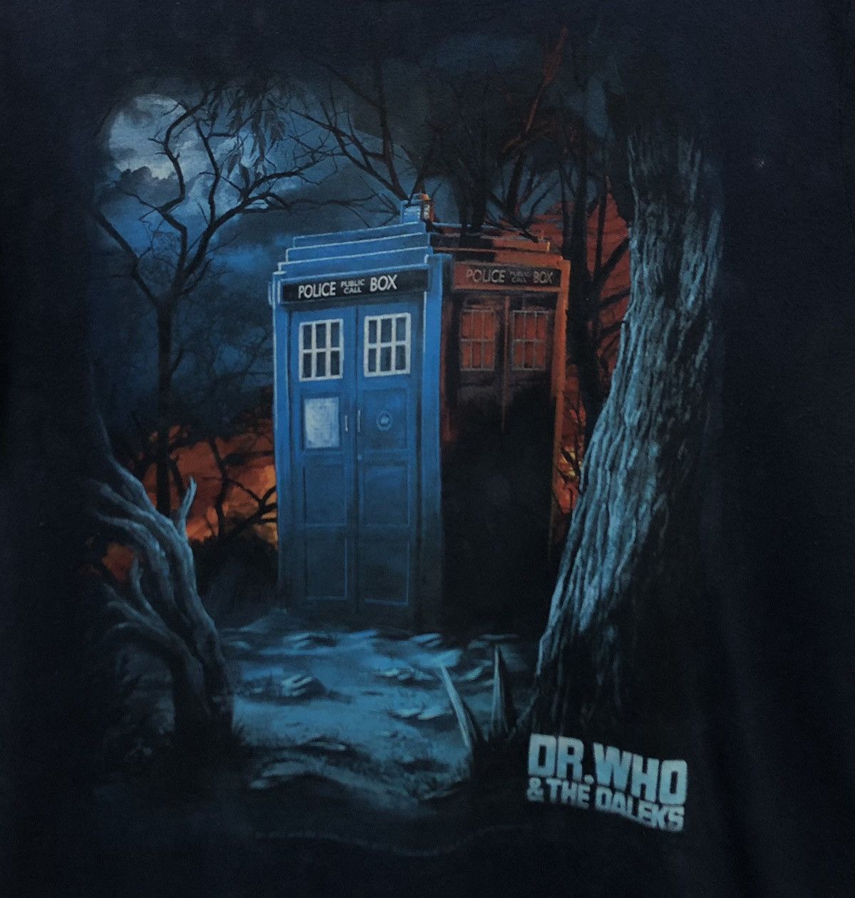 Vintage Vintage Dr.Who & The Daleks T-Shirt Size US L / EU 52-54 / 3 - 3 Thumbnail
