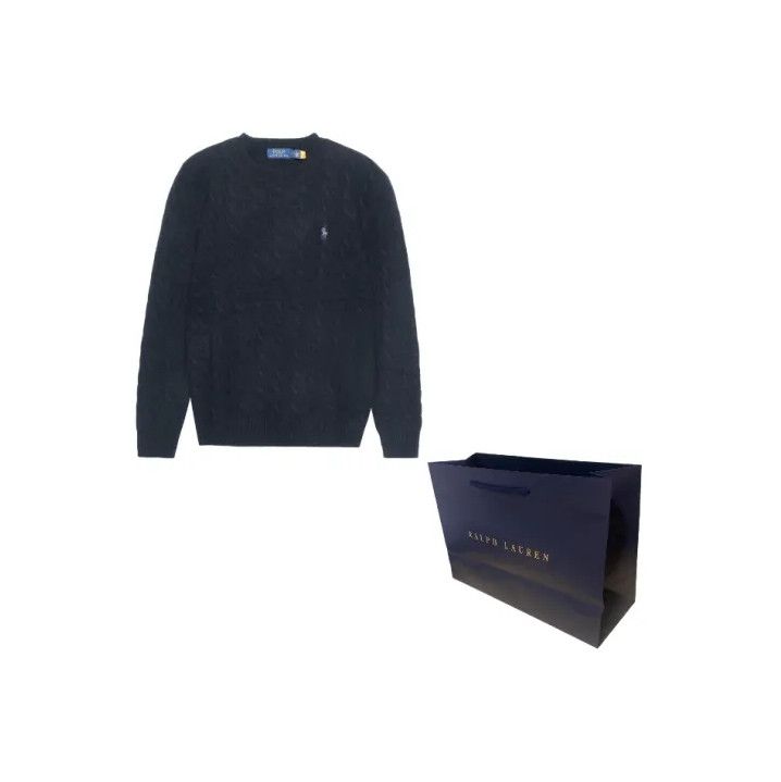 Polo Ralph Lauren Polo Ralph Lauren FW22 Cable-Knit Logo Wool Sweater Size US L / EU 52-54 / 3 - 1 Thumbnail