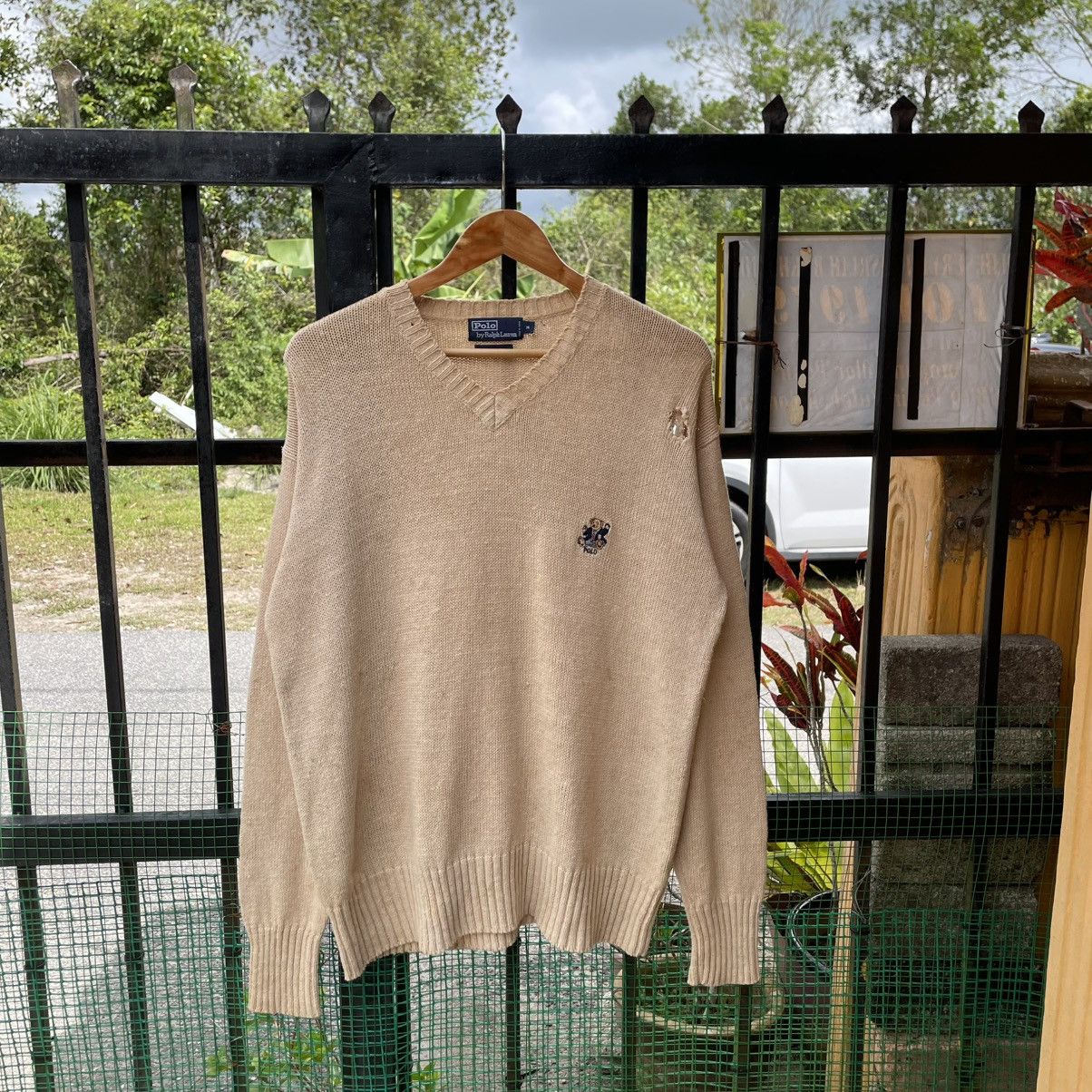Polo Ralph Lauren 🔥Vintage Polo Ralph Lauren Polo Bear Logo Jumper Knitwear Size US M / EU 48-50 / 2 - 1 Thumbnail