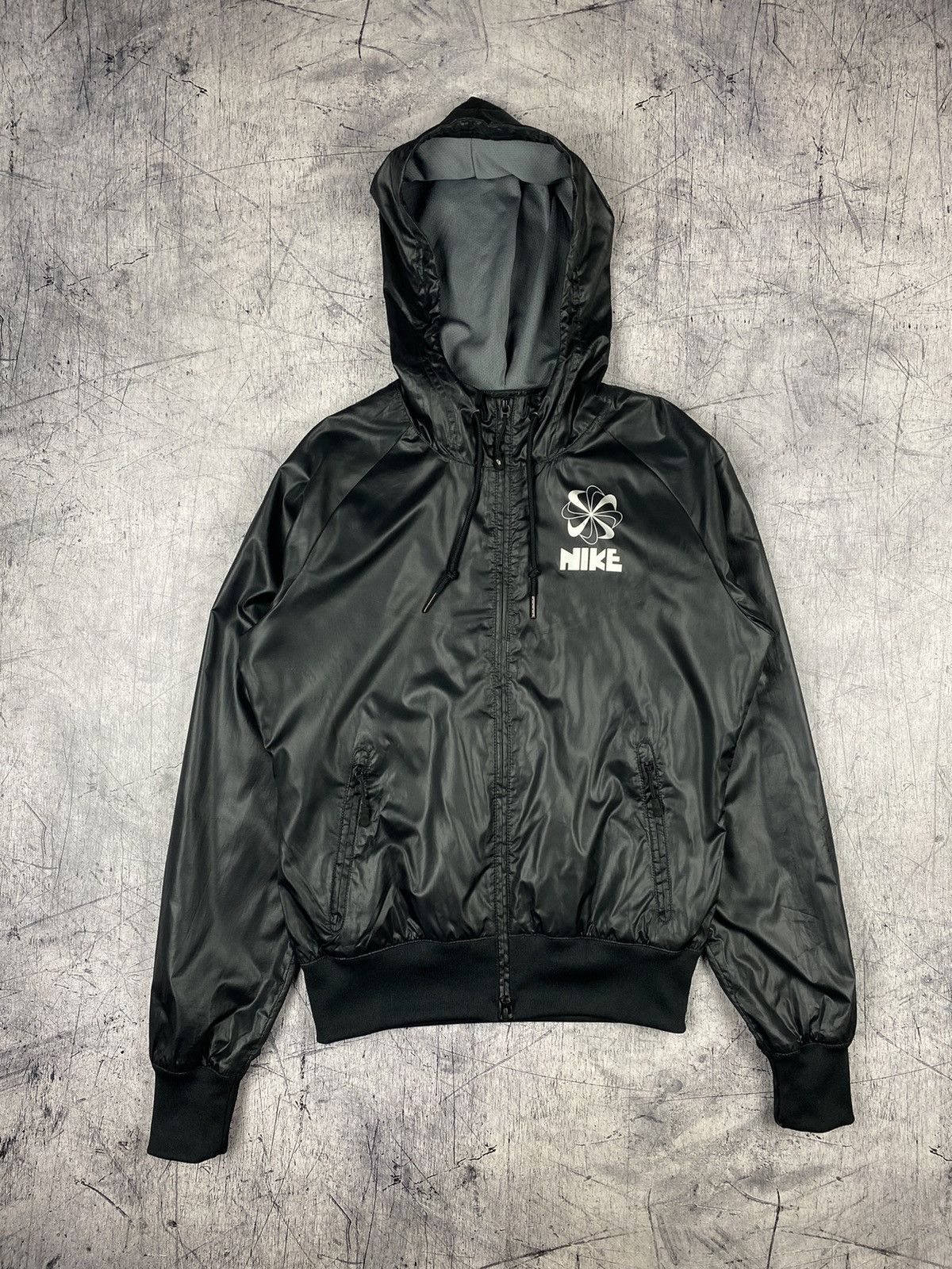 Nike × Vintage Vintage Nike Y2K Drill Track Jacket Hoodie Size M / US 6-8 / IT 42-44 - 2 Thumbnail