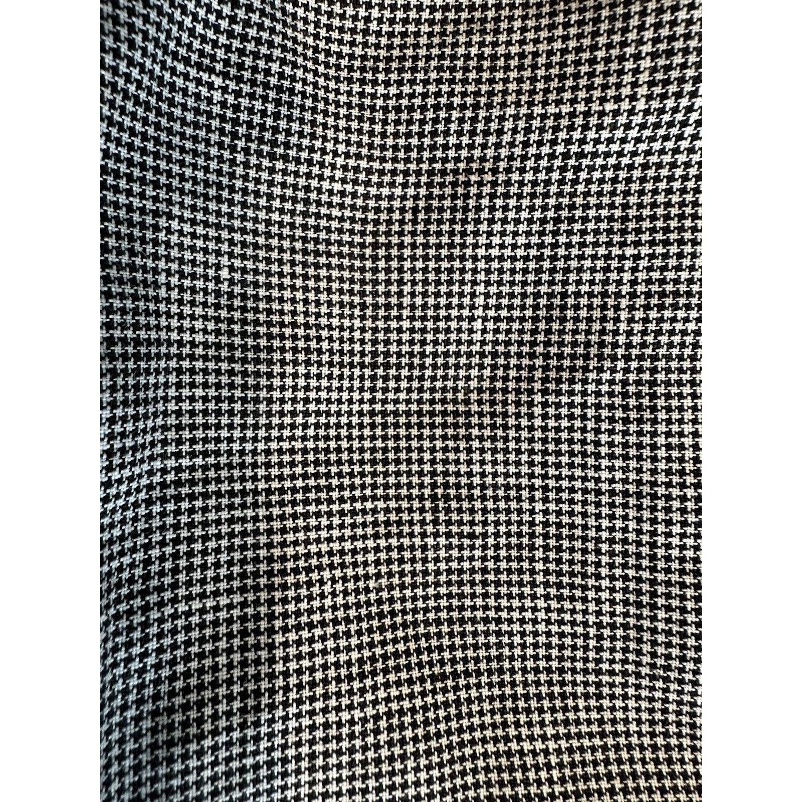 Talbots Talbots Irish Linen Skirt Black&White Sz 14 Linen Preppy Size 33" - 3 Thumbnail