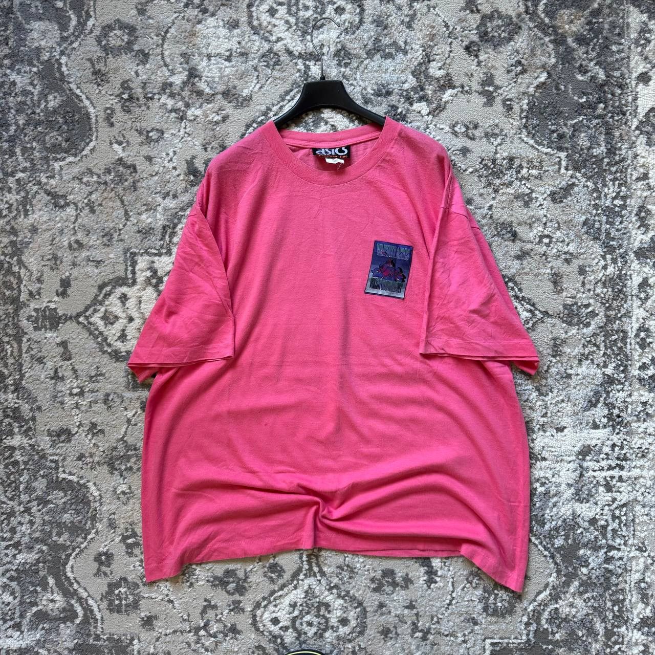 Asics Japanese Sportswear Asics Walkiki Pink Vintage Tee Size US XXL / EU 58 / 5 - 1 Thumbnail