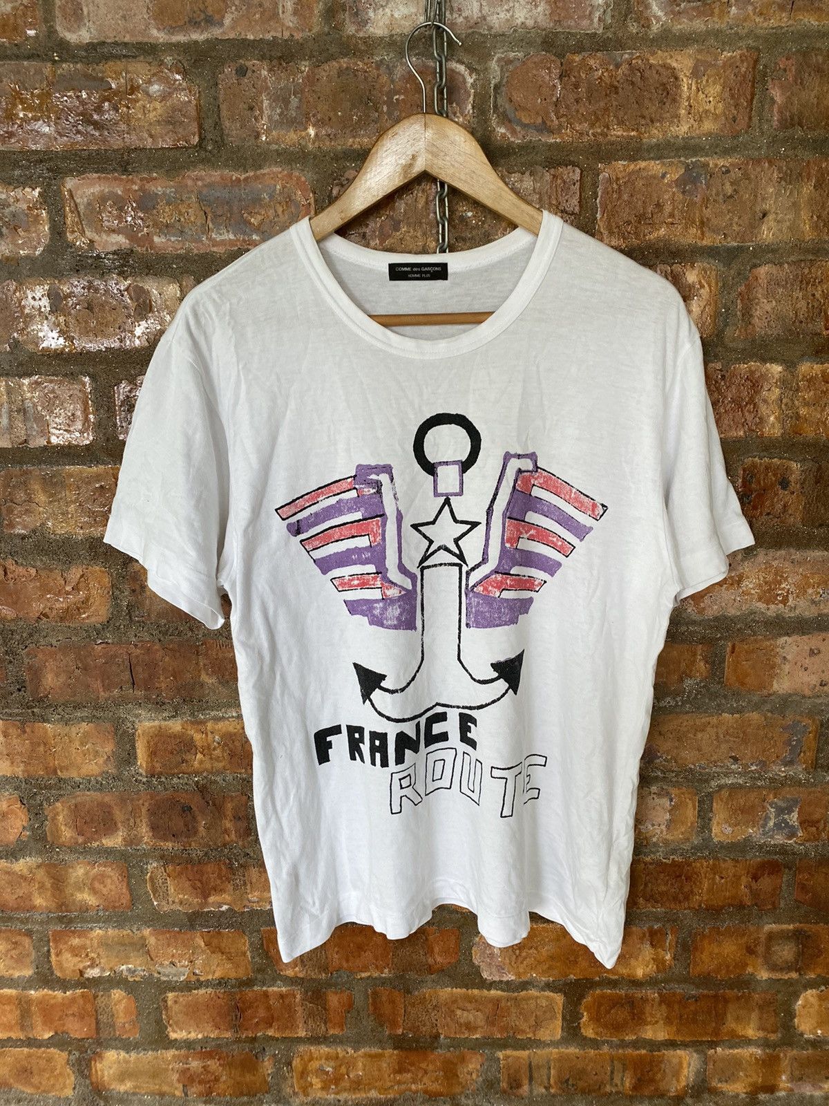 Comme des Garcons Homme Plus SS04 CDG Homme Plus "France Route tee Size US M / EU 48-50 / 2 - 2 Thumbnail