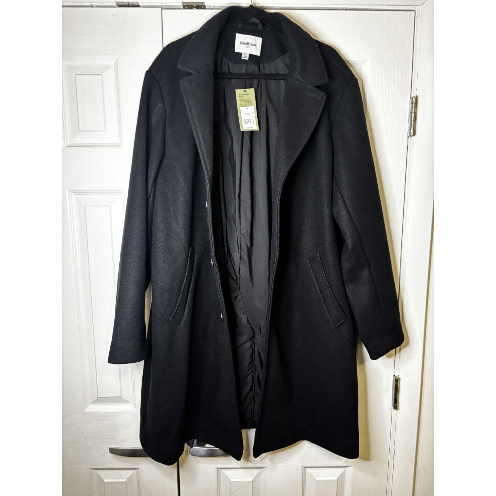 Other NWT Goodfellow & Co. Wool Overcoat Black Size XL Size US XL / EU 56 / 4 - 3 Thumbnail