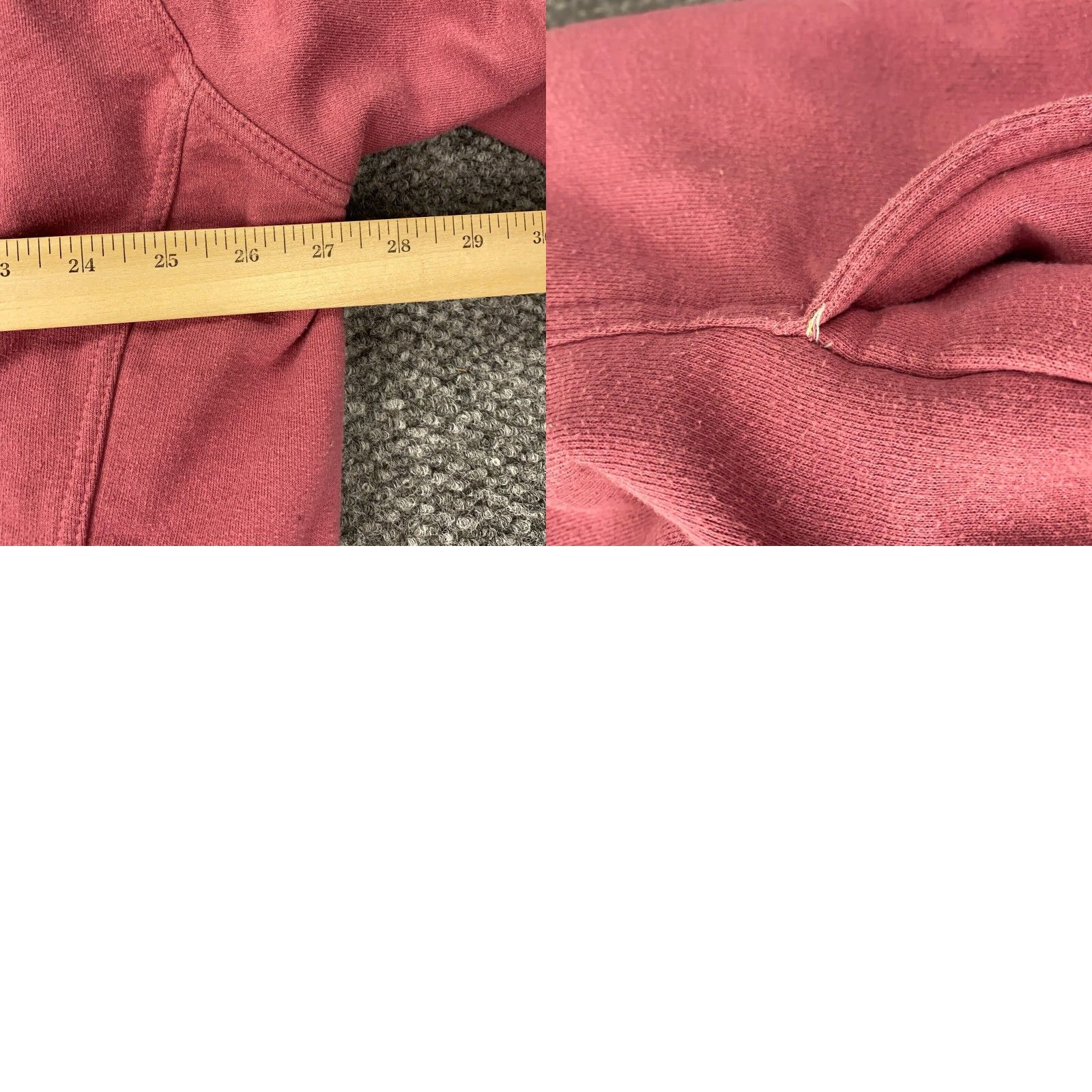 Vintage Berne Hoodie Womens Size 2XL Red Thermal Waffle-knit Lining Zip Knit Activewear Casual Pullover Hooded Lined Womens 2XL Red Knit Size XXL / US 16-18 / IT 52-54 - 9 Thumbnail