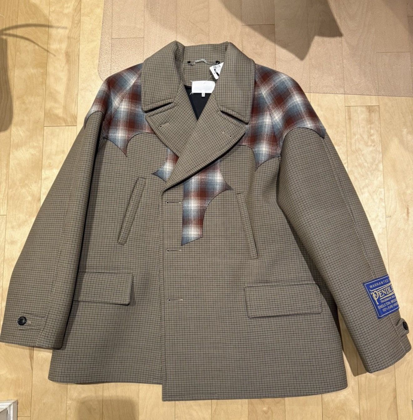 Maison Margiela Maison Margiela Pendleton Yoke Peacoat Size US L / EU 52-54 / 3 - 2 Thumbnail