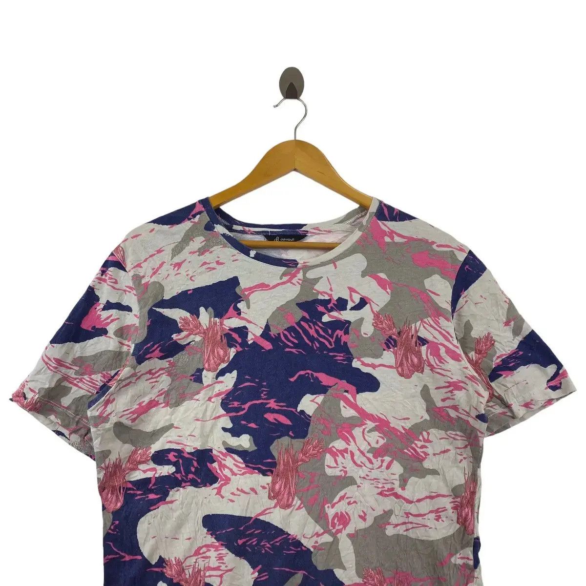 Johnbull × Vintage Vintage JOHNBULL JAPAN Special Pink Camouflage Tee Shirt Top Size US L / EU 52-54 / 3 - 2 Thumbnail