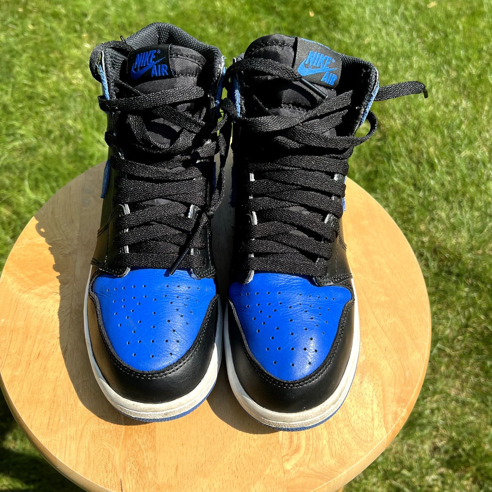 Jordan Brand × Nike Size 6 Air Jordan 1 Retro High OG BG Royal 2017 Men's Shoes Size US 6 / EU 39 - 4 Thumbnail