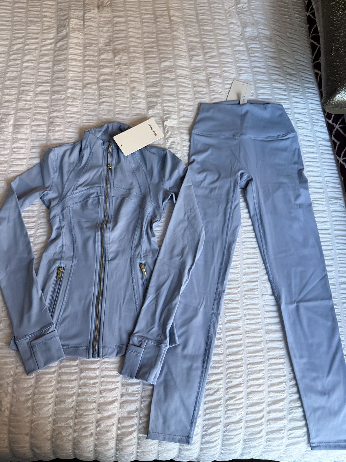Lululemon Cropped Blue Lululemon Set Size:2 Size XS / US 0-2 / IT 36-38 - 2 Thumbnail
