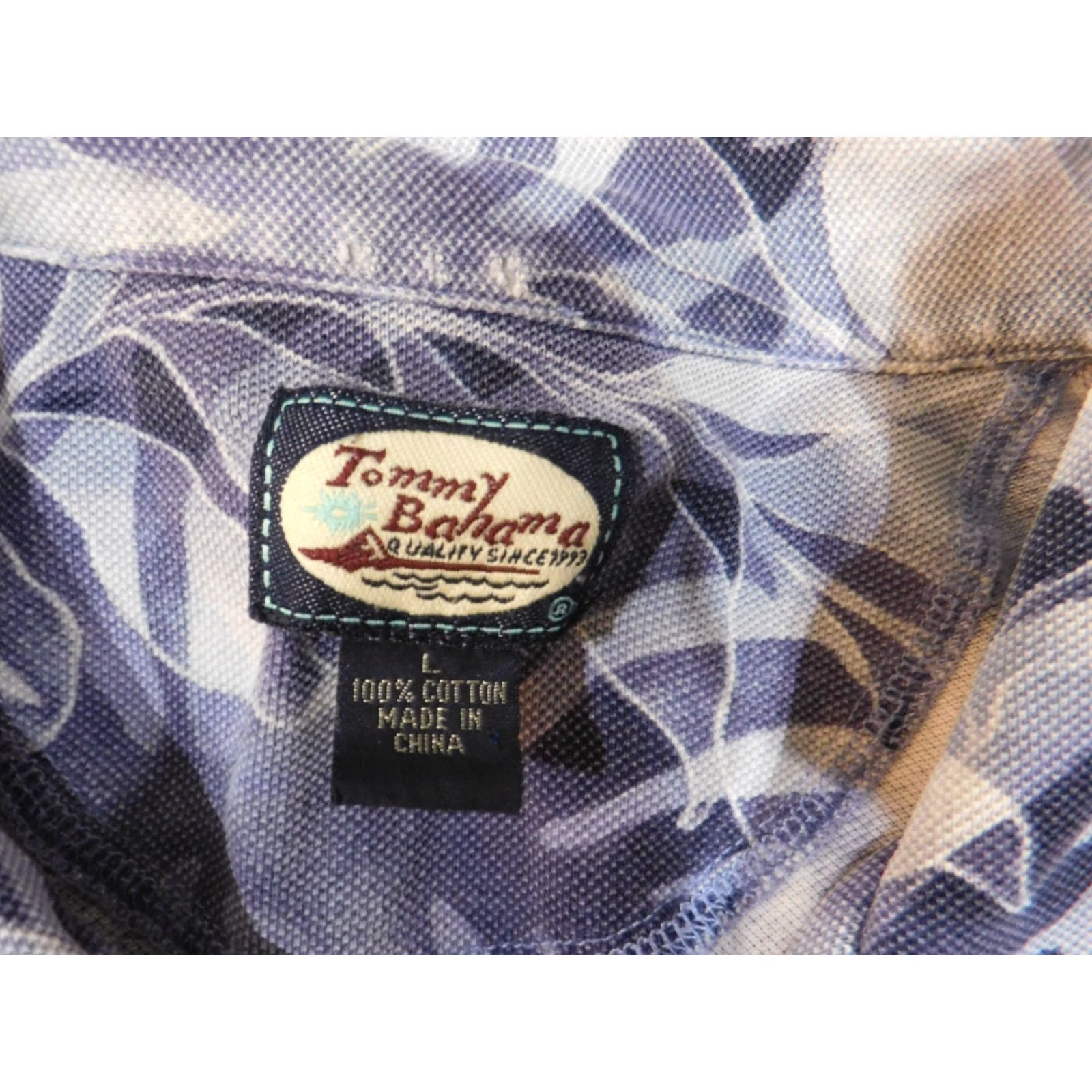 Tommy Bahama Tommy Bahama Shirt L Purple Floral Hawaiian Button-Up Casual Island Vintage Men's Size US L / EU 52-54 / 3 - 5 Thumbnail