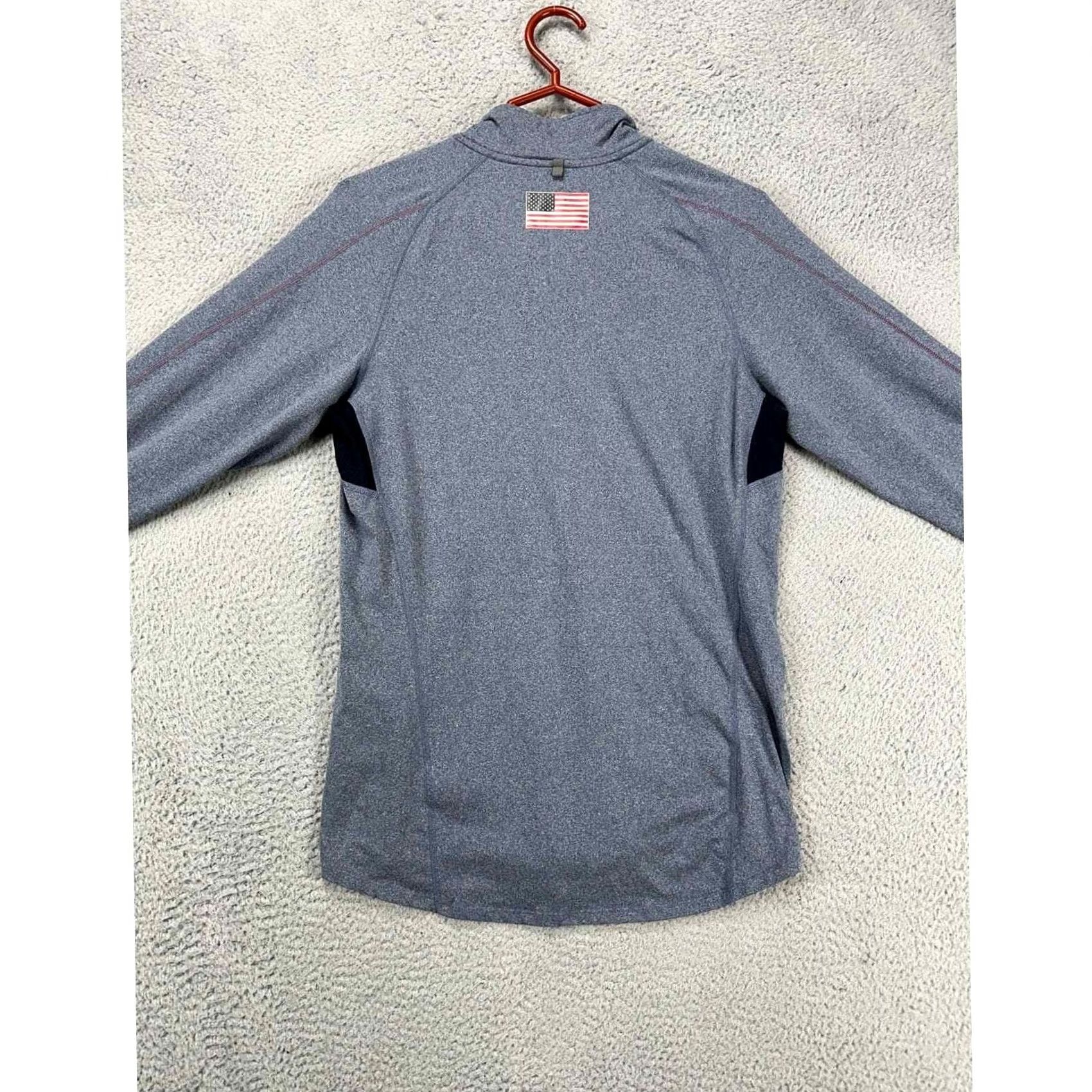 Nike Nike Running Shirt Mens Small Dri-Fit Grey Element USA Pullover Swoosh Athletic Shirt Size US S / EU 44-46 / 1 - 3 Thumbnail