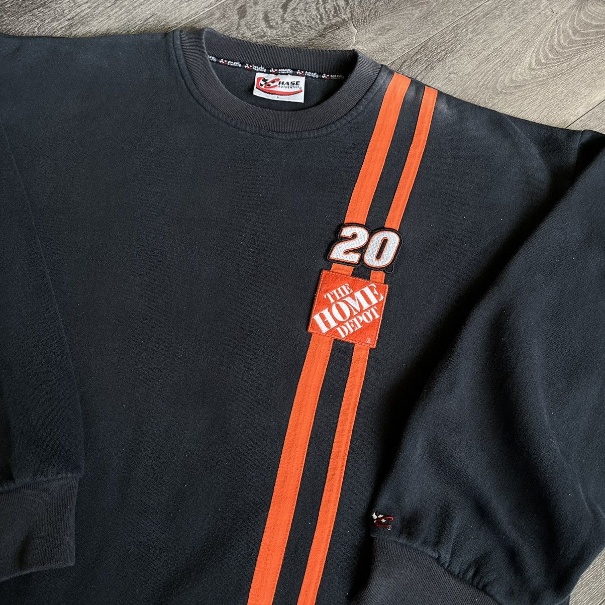 NASCAR Vintage 2000s NASCAR Tony Stewart Stripe Home Depot Crewneck Size US L / EU 52-54 / 3 - 2 Thumbnail