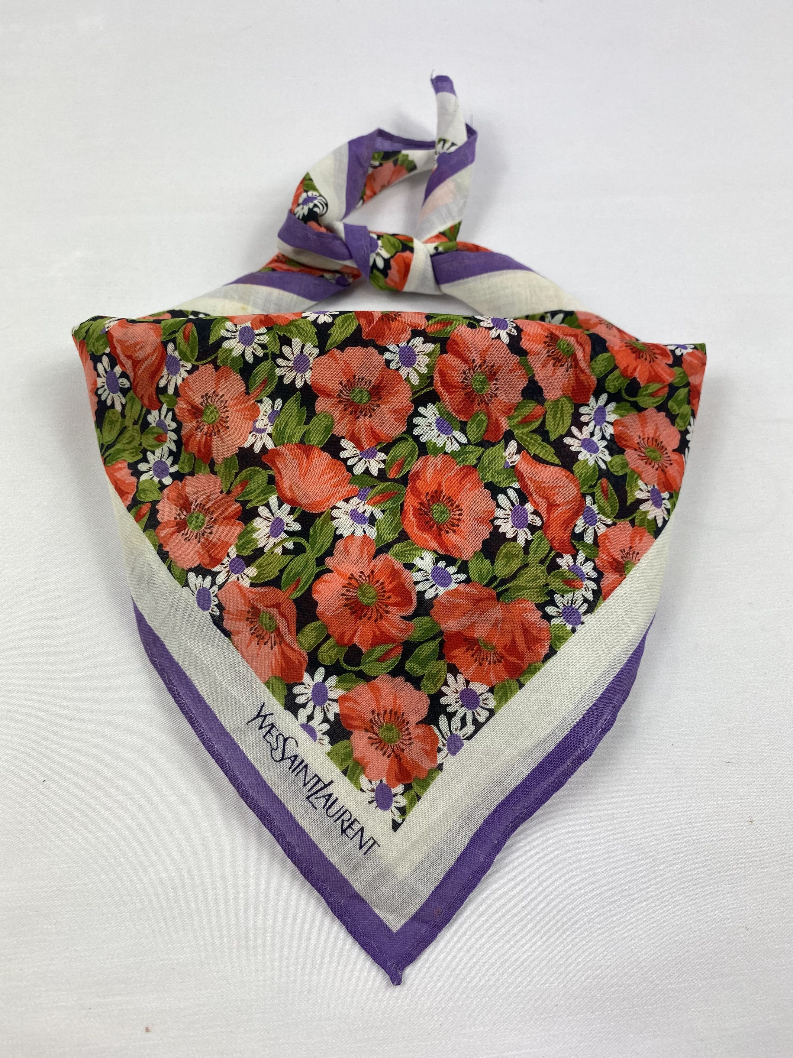 Yves Saint Laurent Yves Saint Laurent Bandana / Handkerchief / Neckerchief Size ONE SIZE - 2 Thumbnail