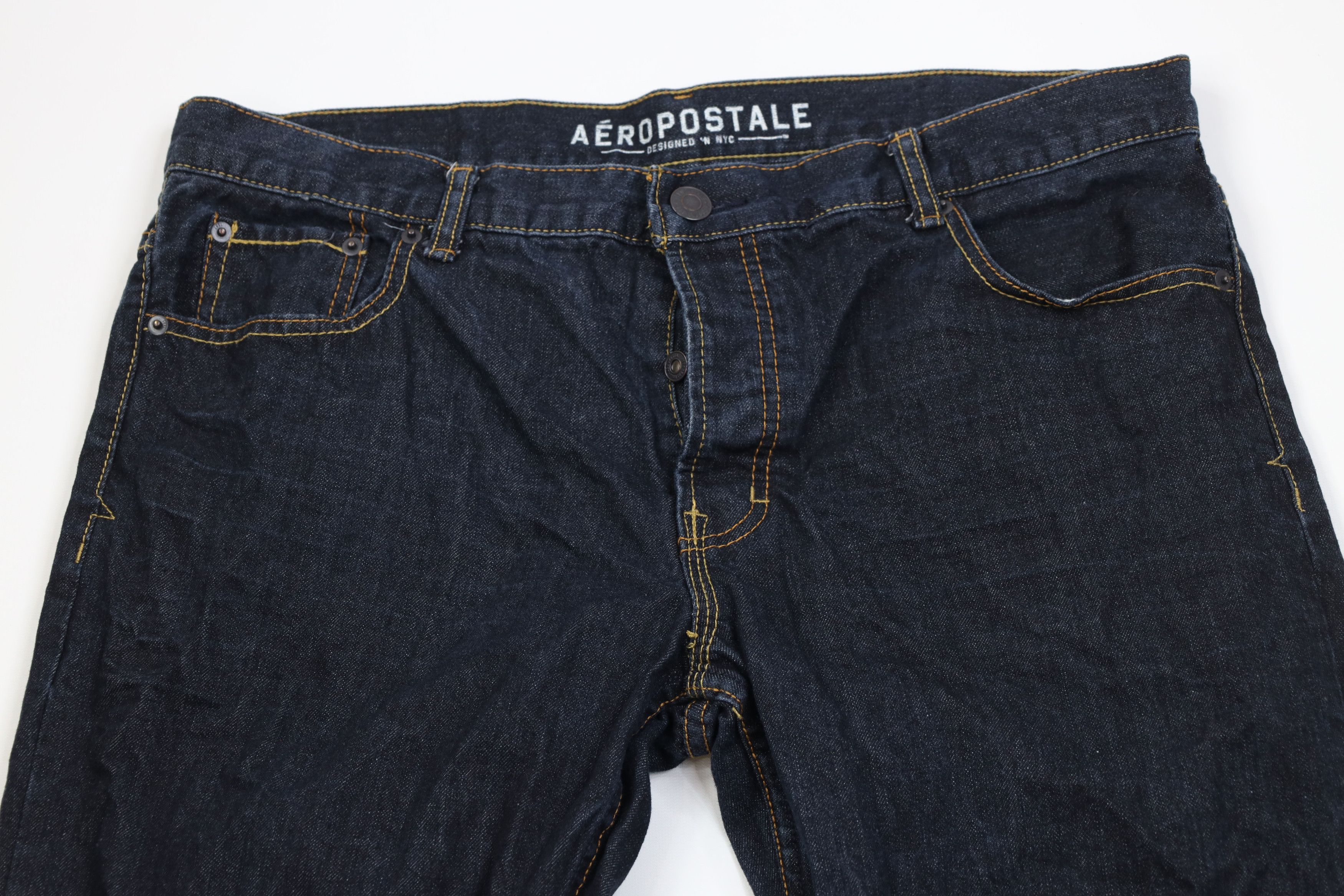 Aeropostale Vintage Y2K Aeropostale Fly Straight Wide Leg Jeans Indigo Size US 38 / EU 54 - 2 Thumbnail