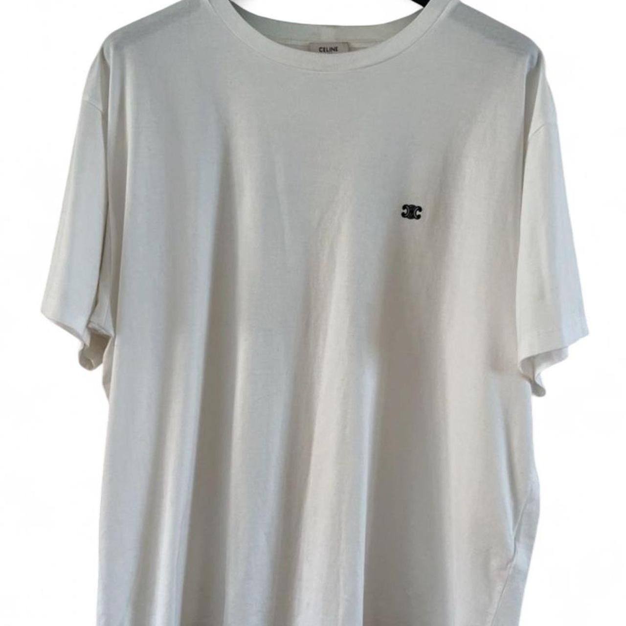 Celine LOOSE T-SHIRT WITH TRIOMPHE EMBROIDERY IN COTTON JERSEY Size US XXL / EU 58 / 5 - 1 Thumbnail