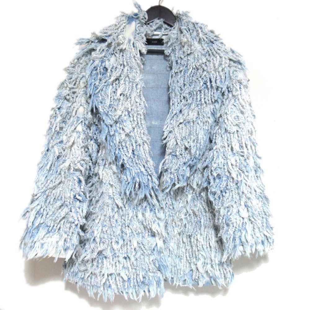 Other Other Alanui 1B Single Fringe Denim Jacket Denim Outerwear LWEA011R20103066 DUTY FREE for USA Size ONE SIZE - 1 Thumbnail