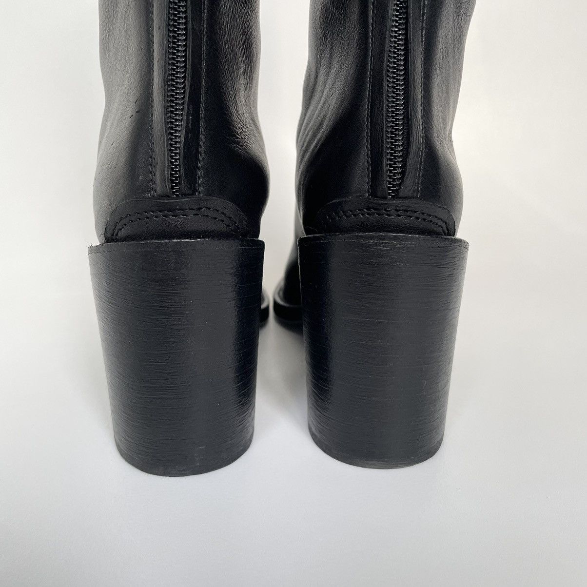 Haider Ackermann Sample Black Leather Thigh High Boots Size US 8 / IT 38 - 11 Thumbnail