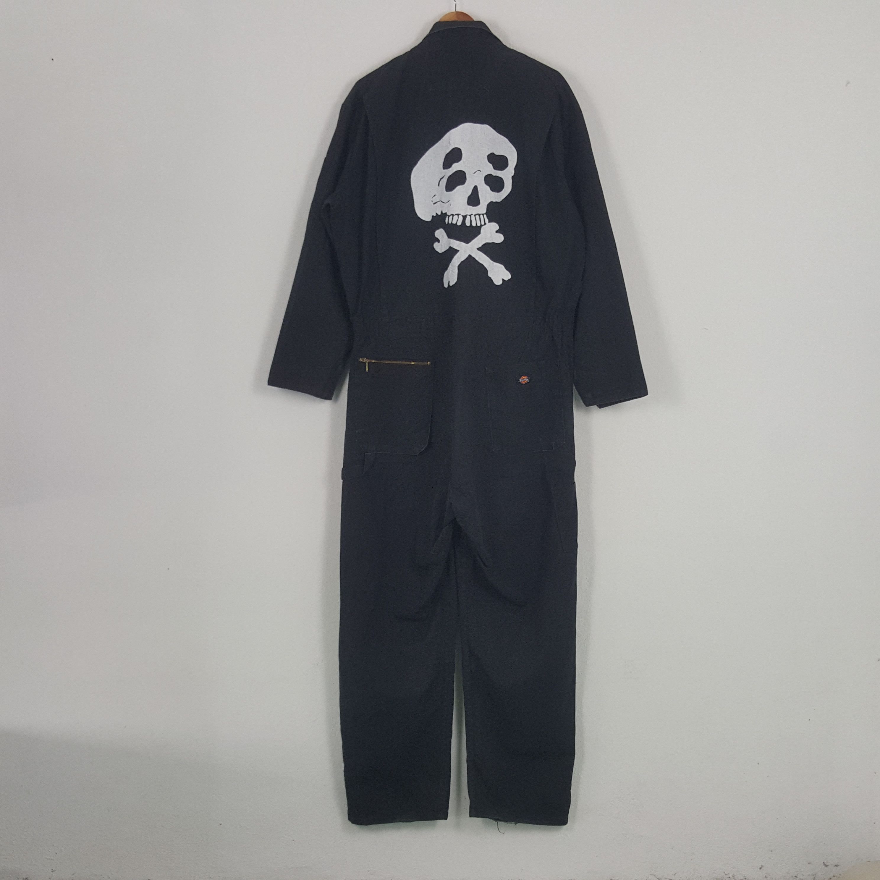 Dickies × Vintage Vintage Dickies American Punk Style Skull Coverall Jacket Size US L / EU 52-54 / 3 - 1 Thumbnail