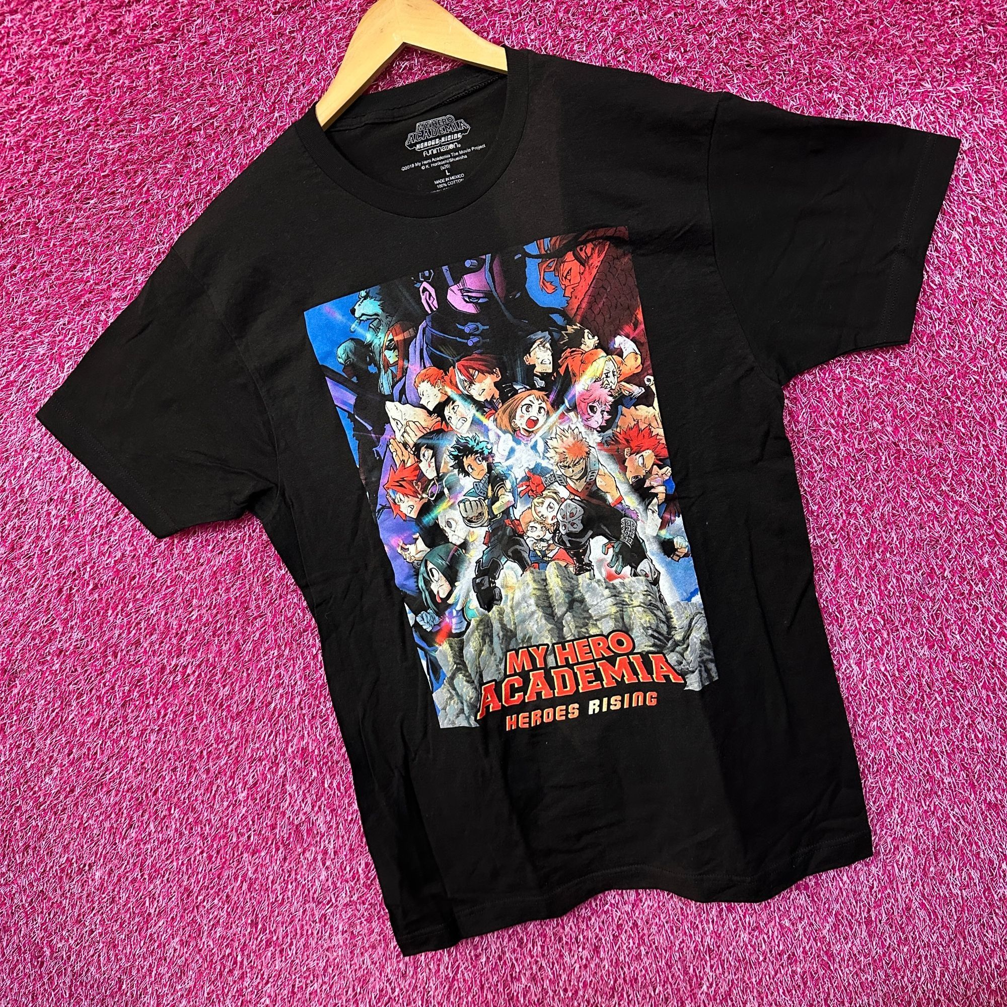 Anime My Hero Academia Heroes Rising Anime Movie Poster Tee L Size US L / EU 52-54 / 3 - 3 Thumbnail