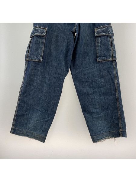 Yohji Yamamoto Yohji Yamamoto POUR HOMME 14AW Denim Cargo Pants Size US 33 - 3 Thumbnail
