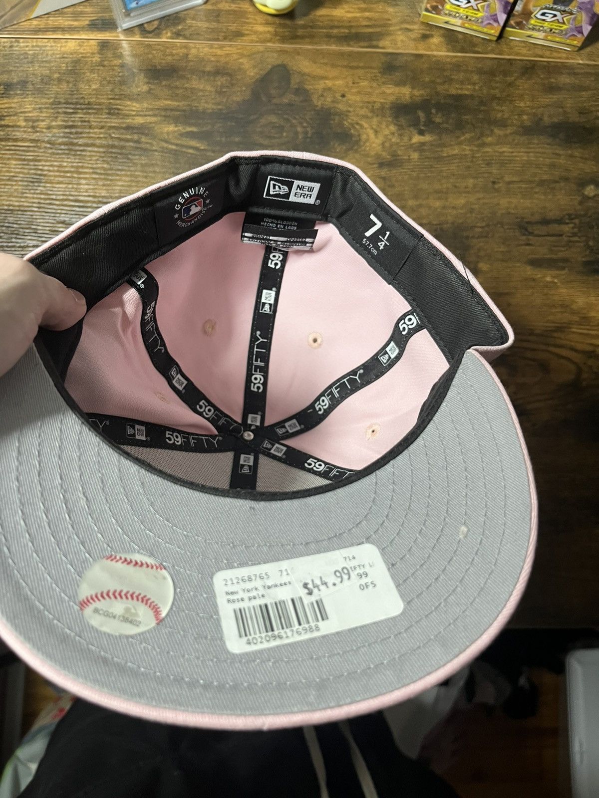 New York Yankees Pink ny yankees fitted hat 7 1/4 Size ONE SIZE - 3 Thumbnail